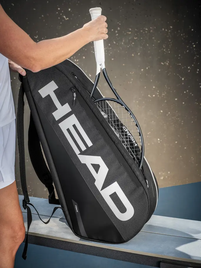 Sale, view full size image of Front view of Product detail - Tour Racquet Bag M BK