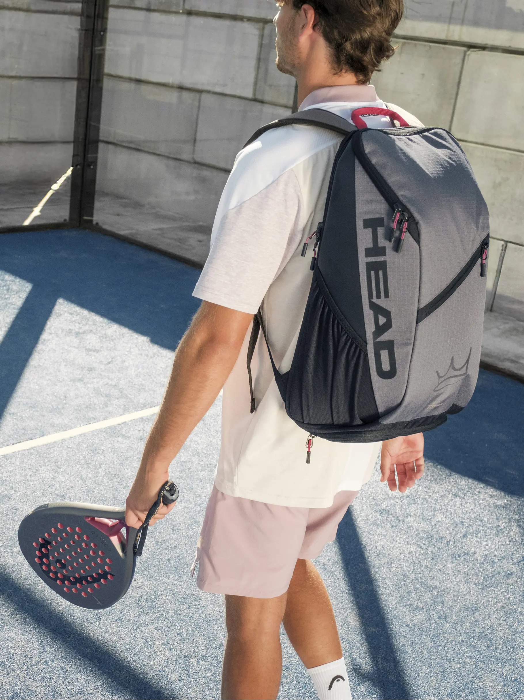 , view full size image of Front view of Product detail - Coello Tour Padel Backpack 25L