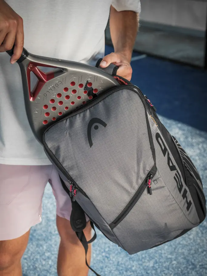 New, view full size image of Front view of Product detail - Coello Tour Padel Backpack 25L