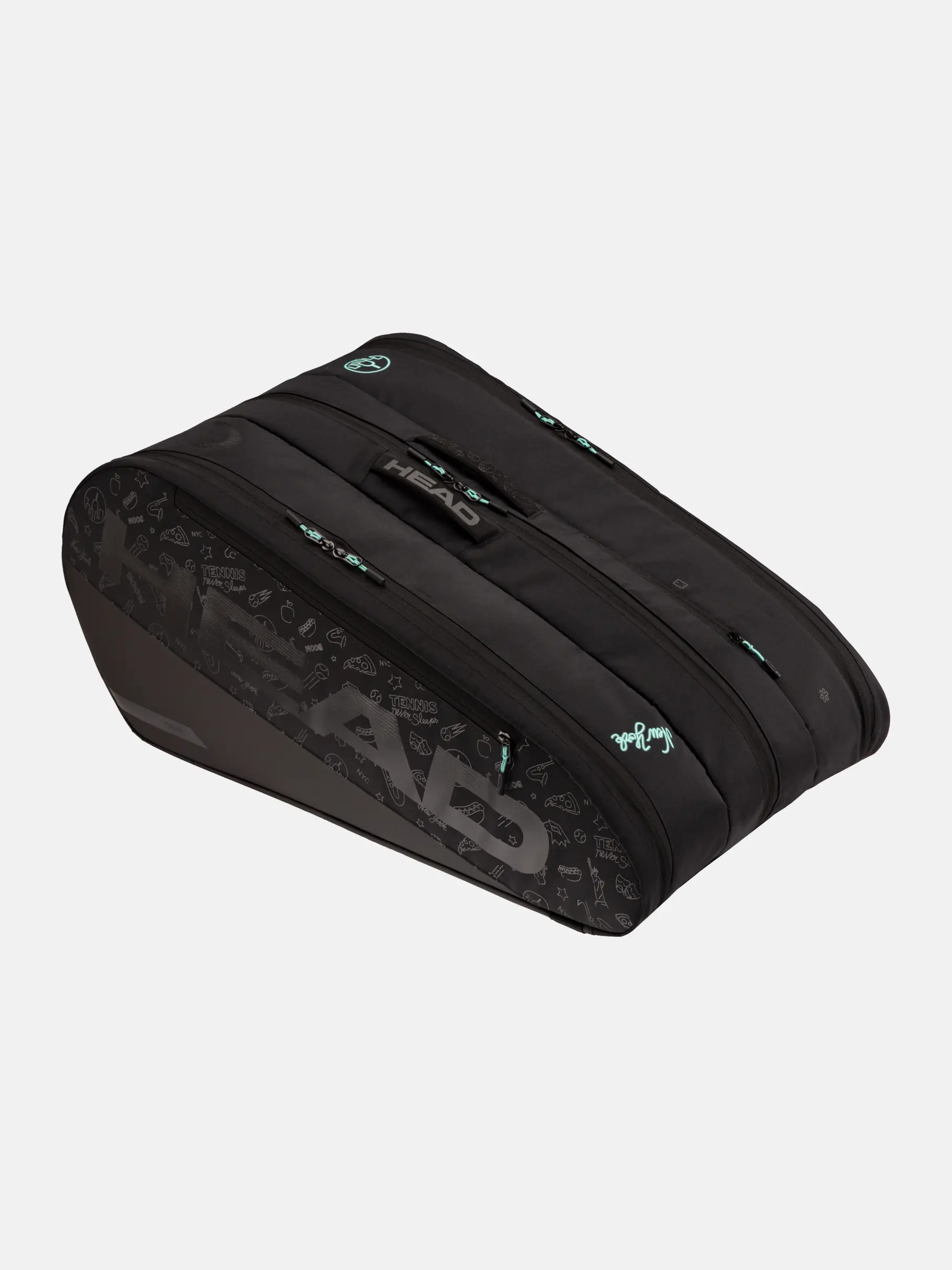 New, Ansicht Großes Bild der Vorderseite Product detail - Tour Racquet Bag XL Neon 2025