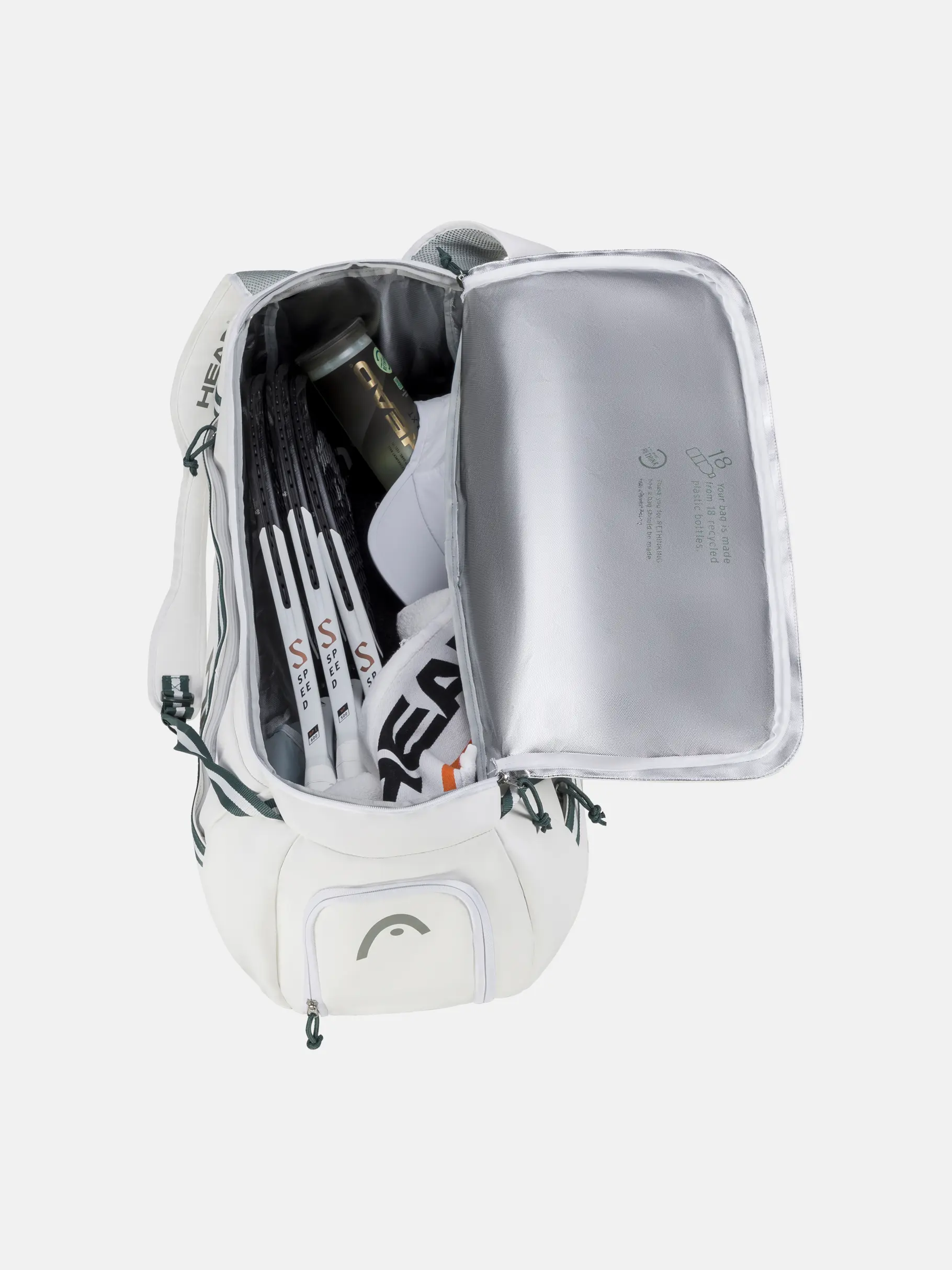 New, Ansicht Großes Bild der Vorderseite Product detail - White Proplayer Sport Bag