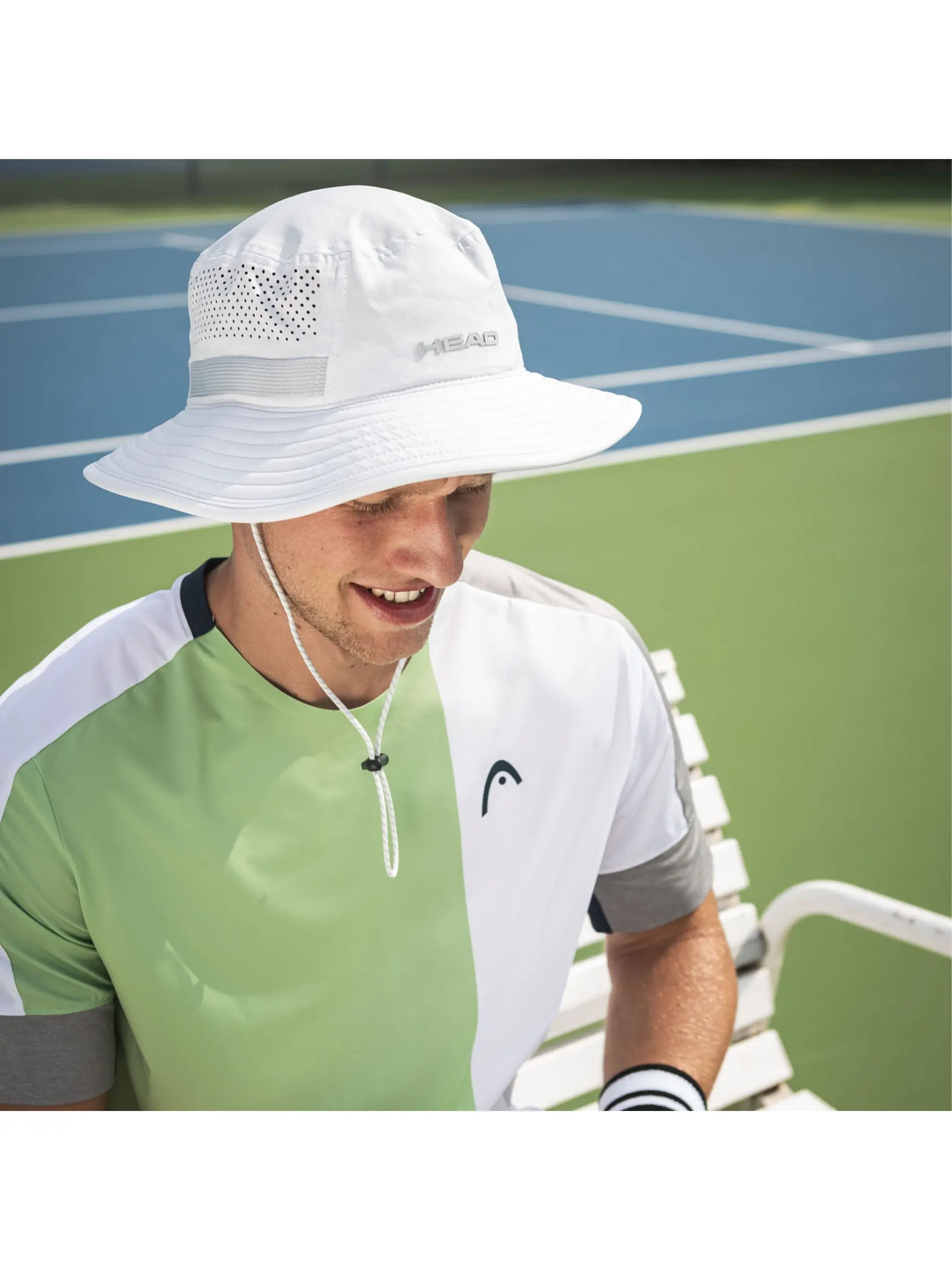 , view full size image of Front view of Product detail - Bucket Hat grey