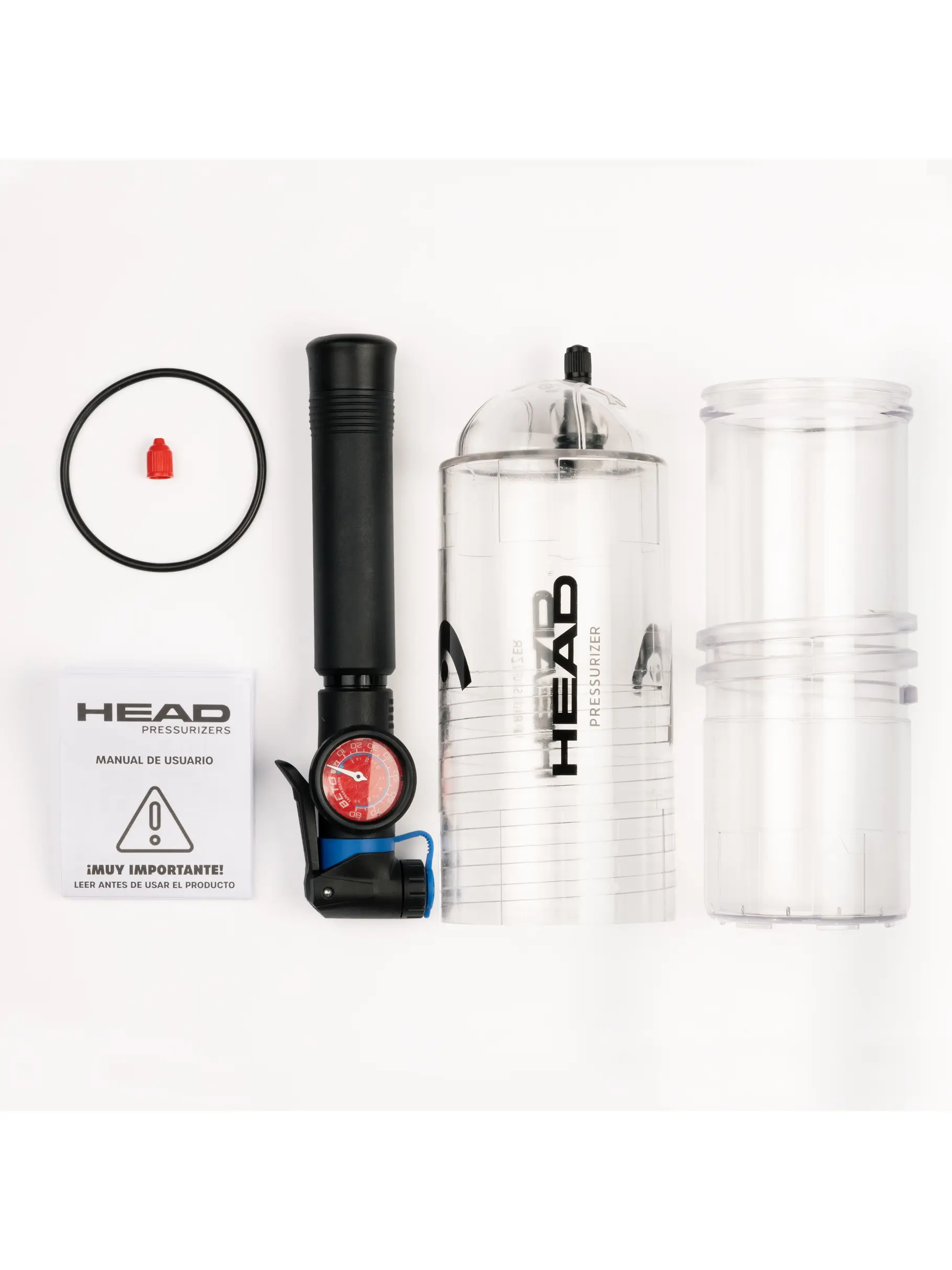 , Ansicht Großes Bild der Vorderseite Product detail - HEAD X3 PUMP PRESSURIZER