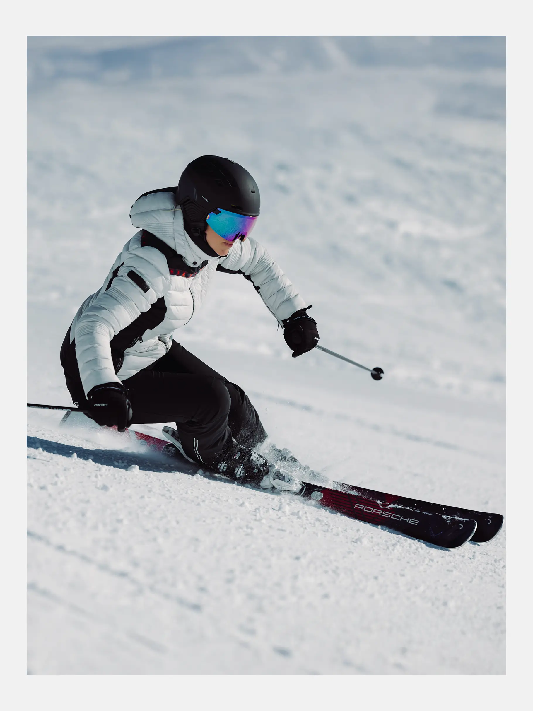 Porsche ポルシェ スキー スノーボード HEAD ヘルメット 5Kレンズ