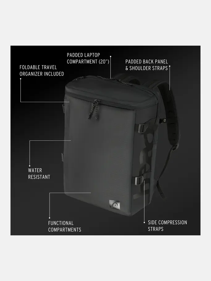 , view full size image of Front view of Product detail - TRAVEL BACKPACK