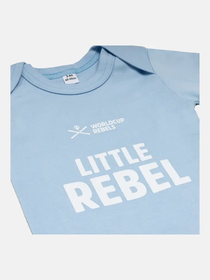, view full size image of Front view of Product detail - Rebels Babybody long blue