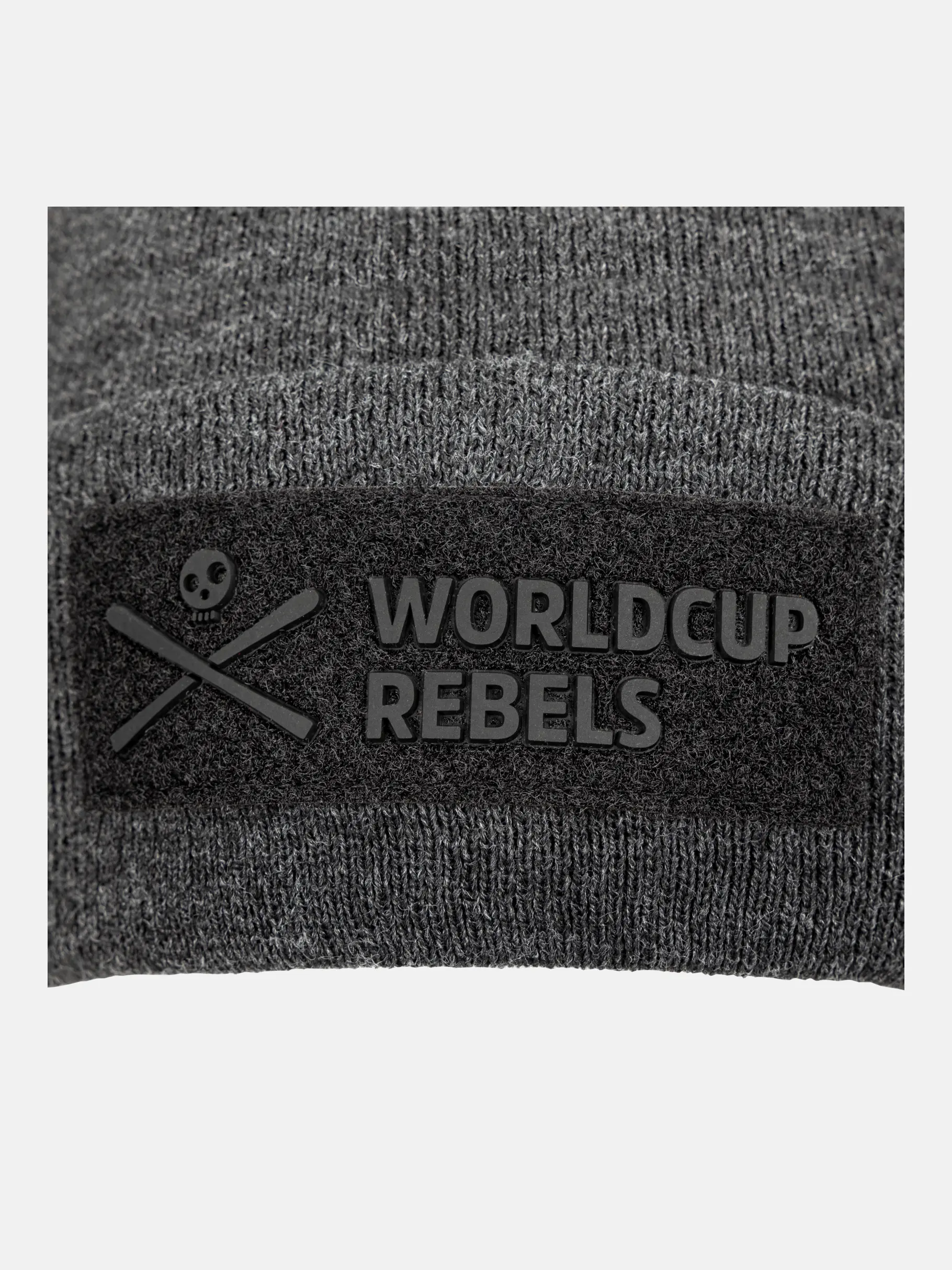 Best Seller, weergave van volledige grootte van vooraanzicht van Product detail - REBELS Beanie Anthracite 21/22