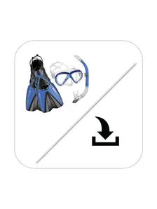 Display front view 1 of Product detail - Mask, Snorkel and Fins User's Manual