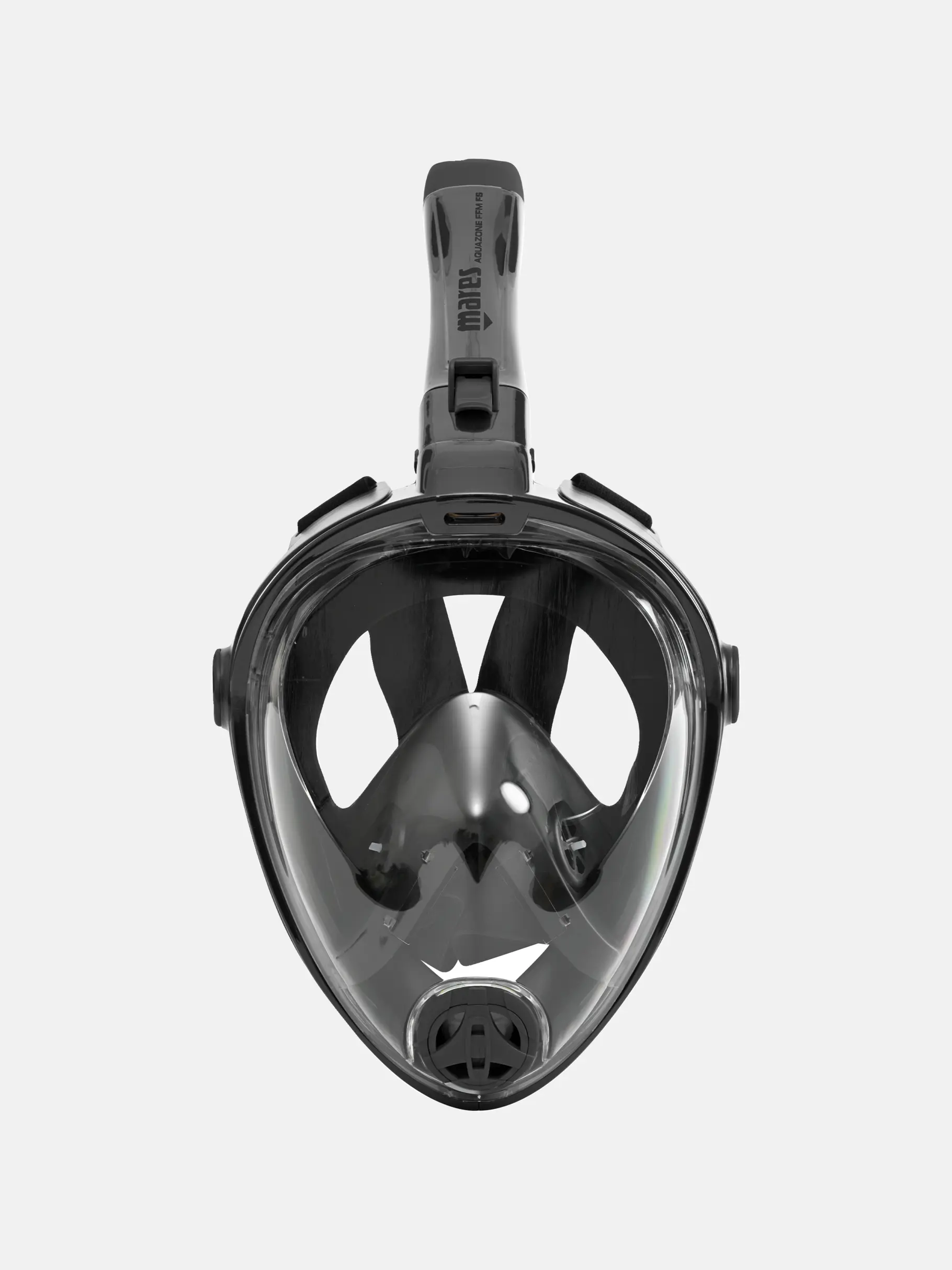 Sale,Online Exclusive, view full size image of Front view of Product detail - Full Face Mask Aquazone black