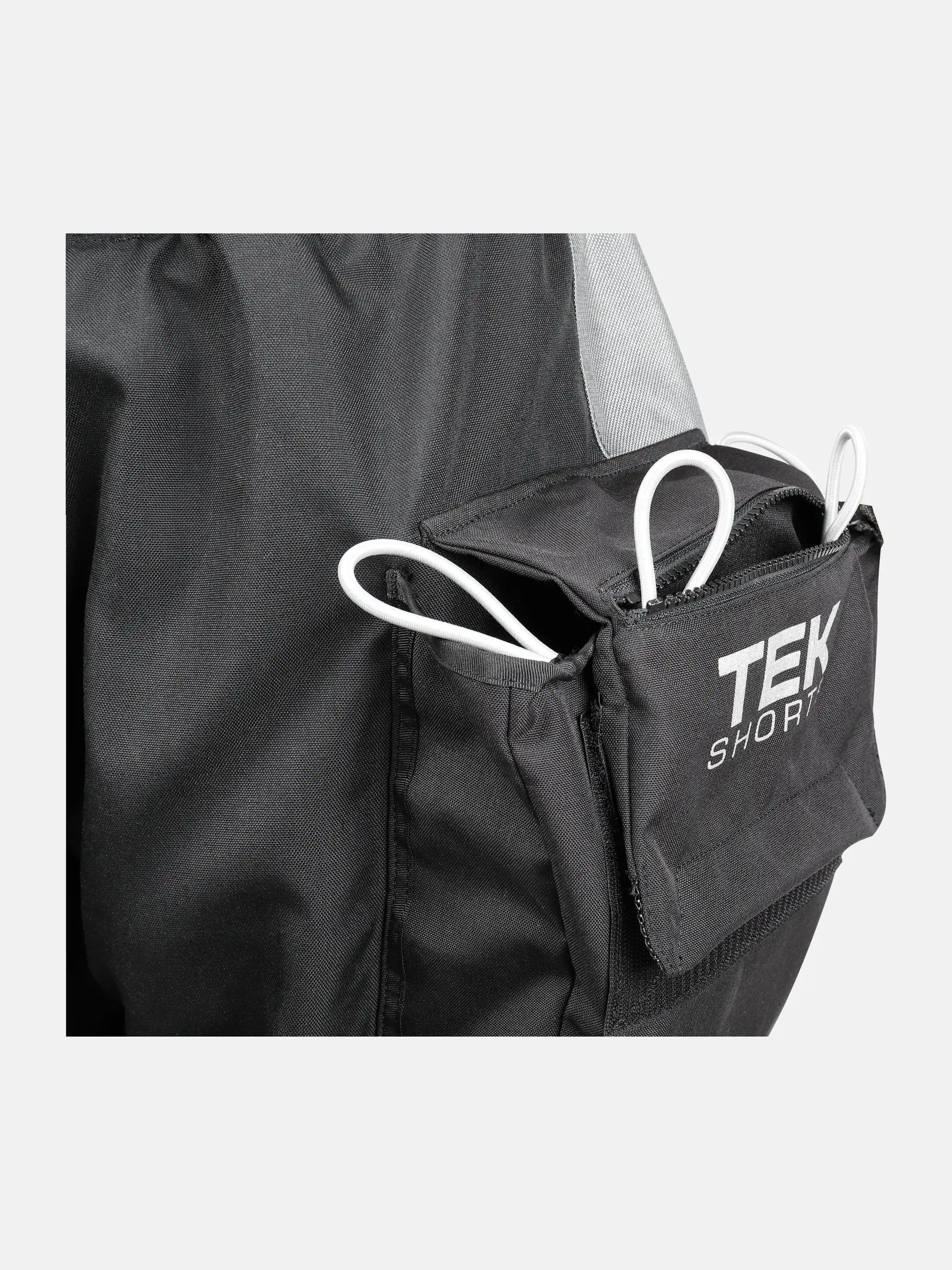 , view full size image of Front view of Product detail - Tek Shorts Pro black/silver