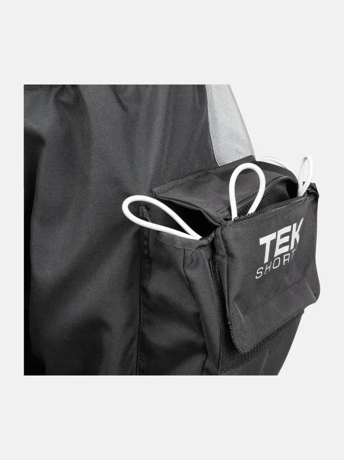 , view full size image of Front view of Product detail - Tek Shorts Pro black/silver