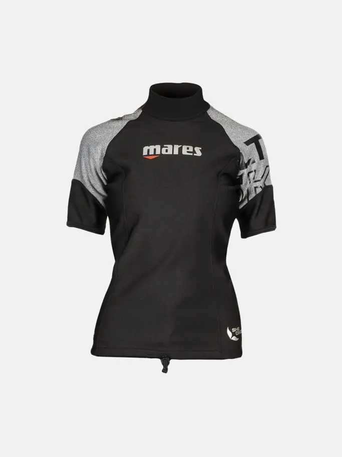 , view full size image of Front view of Product detail - Ultra Skin - Short Sleeve - She Dives