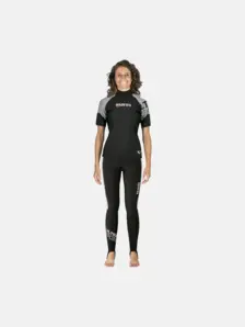 Display front view 1 of Product detail - Ultra Skin - Long Pants - She Dives black/grey