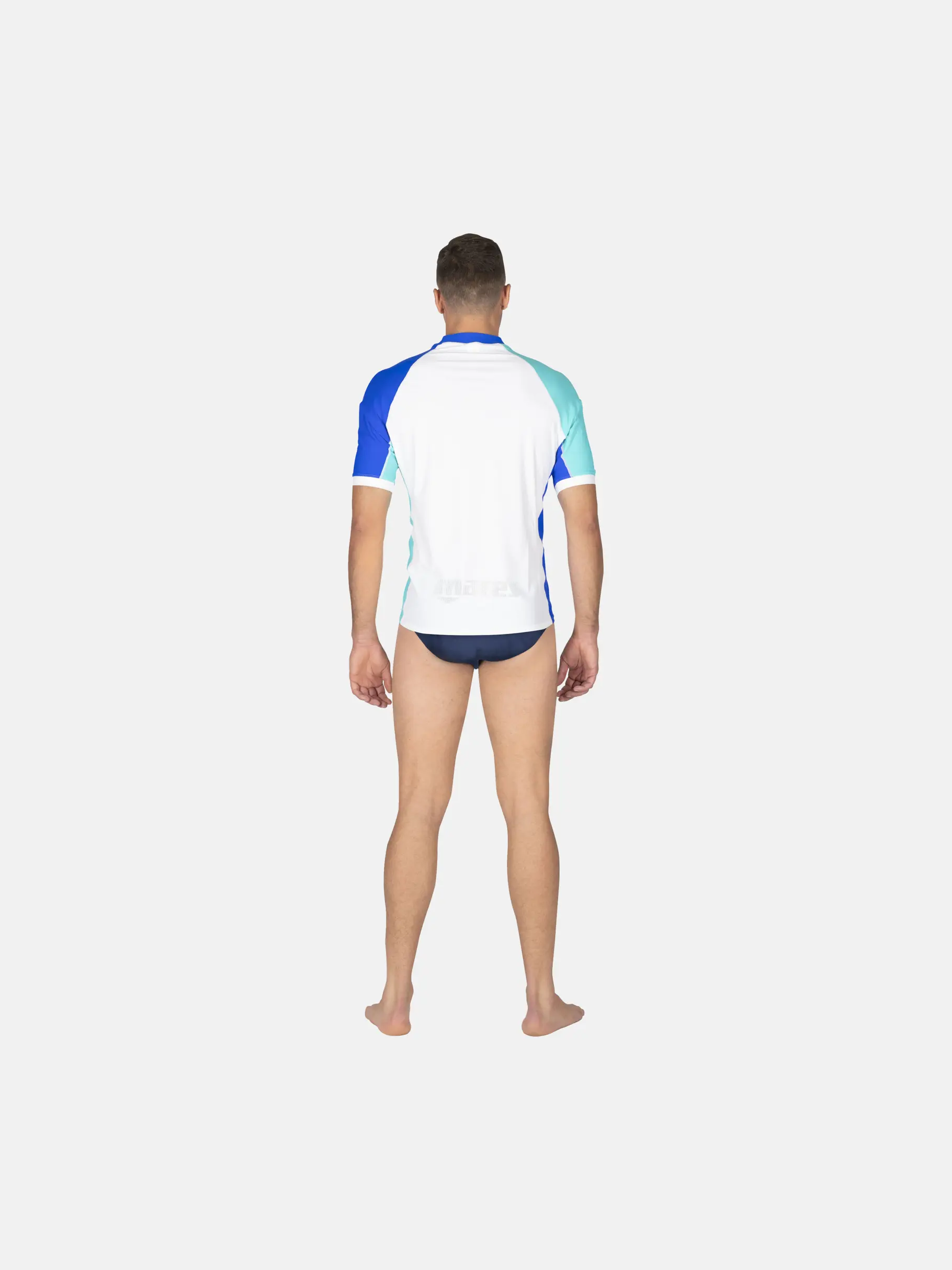 , view full size image of Front view of Product detail - Rash Guard Shield Man white