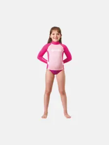 Display front view 1 of Product detail - Rash Guard Junior - Long Sleeve - Girl pink