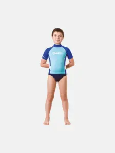 Display front view 1 of Product detail - Rash Guard Junior - Short Sleeve - Boy blue