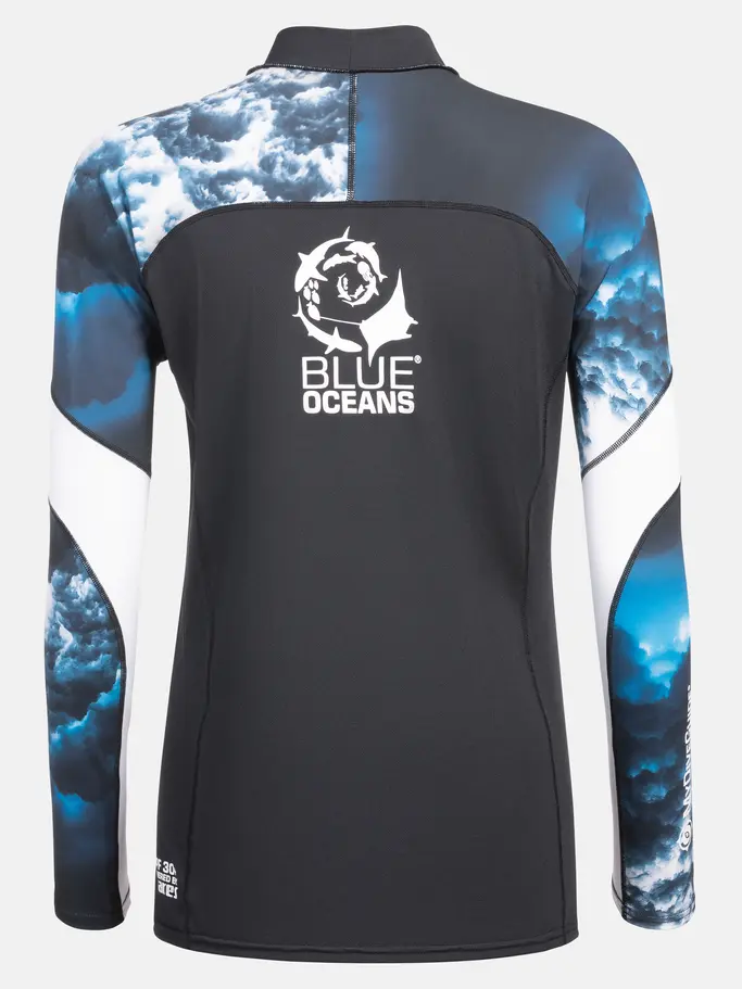 , voir image en taille réelle de la vue frontale de Product detail - Ladies Rash Guard - Loose Fit BKWW
