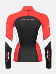 Display front view 2 of Product detail - Ladies Rash Guard - Standard Fit black/white/red