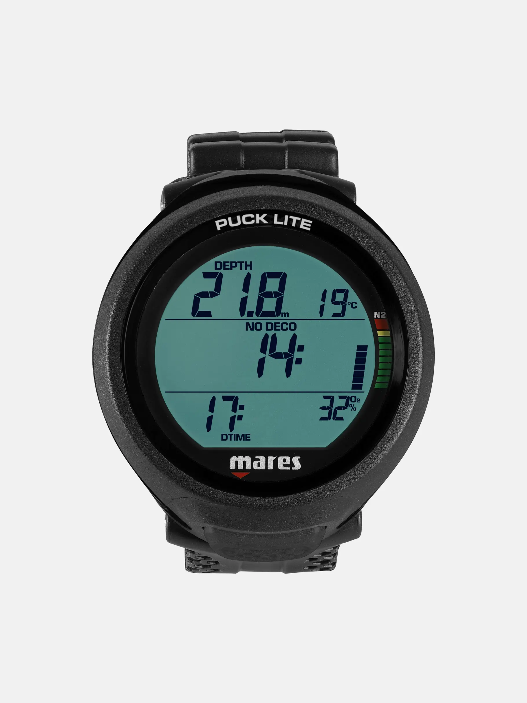 , view full size image of Front view of Product detail - Puck Lite black