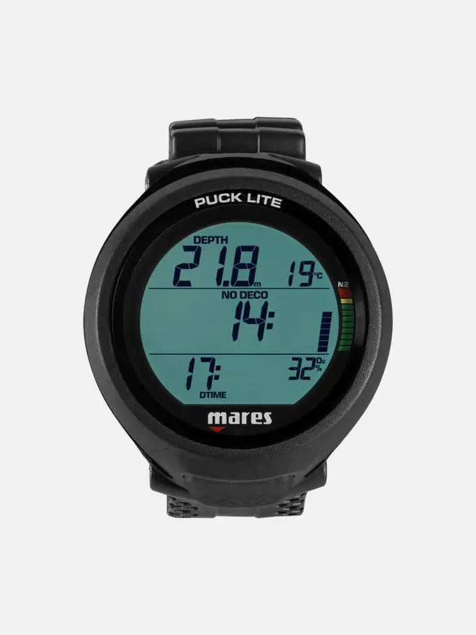 , view full size image of Front view of Product detail - Puck Lite black