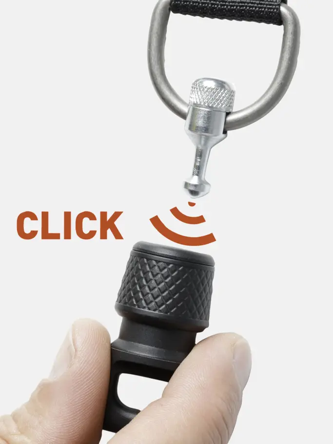 , view full size image of Front view of Product detail - Magnetic Connector black