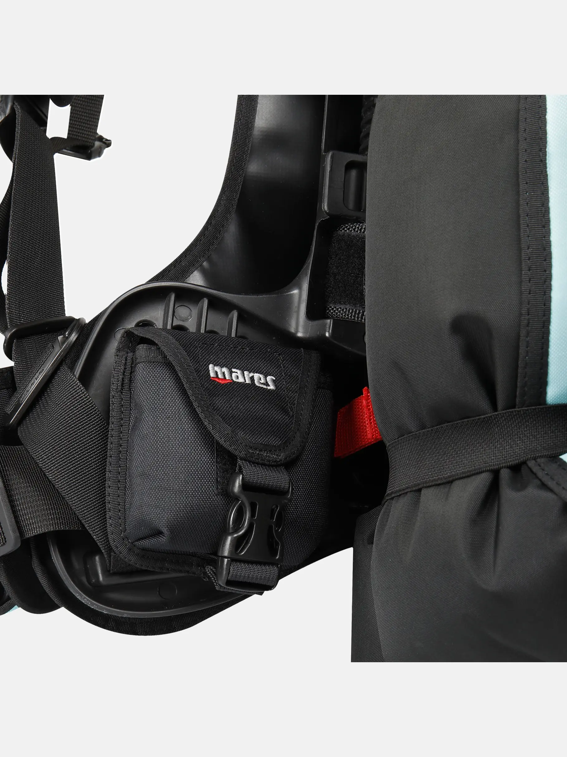 , view full size image of Front view of Product detail - Magellan HD black/aqua