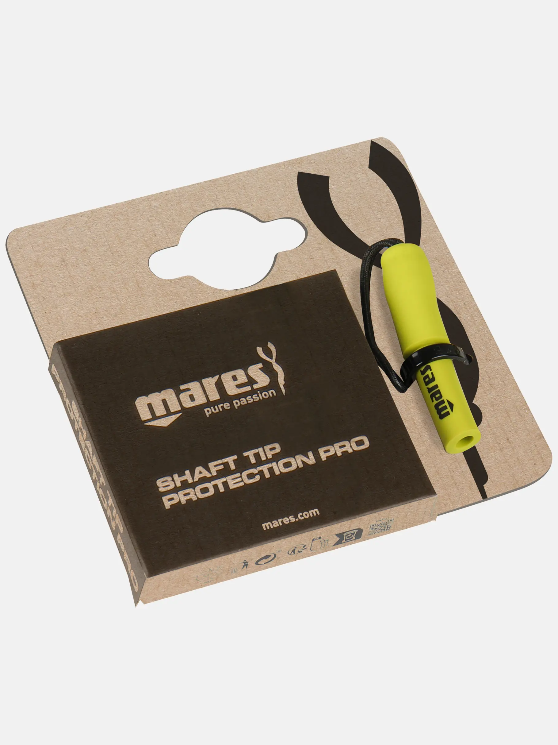 New, view full size image of Front view of Product detail - Shaft Tip Protection Pro yellow fluo