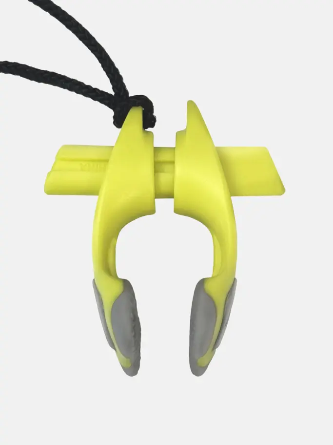 , view full size image of Front view of Product detail - Nose Clip - Yellow yellow