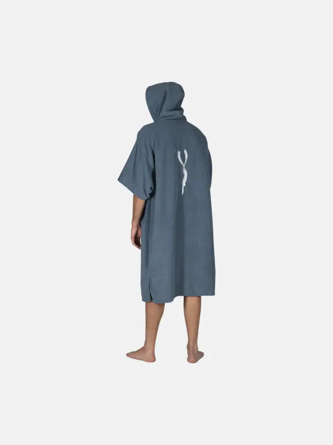 , view full size image of Front view of Product detail - Ascent Poncho blue