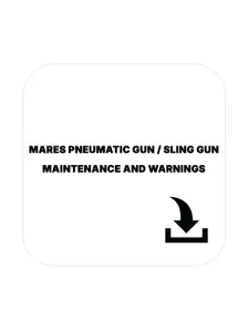 Display front view 1 of Product detail - Mares Pneumatic Gun / Sling Gun Maintenance and Warnings