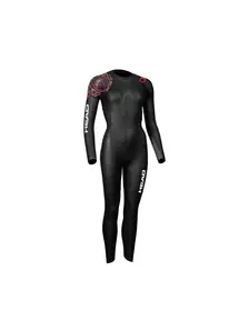 Display front view 1 of Product detail - Womens Open water MYBOOST SHELL 3.2 Full suit black/red