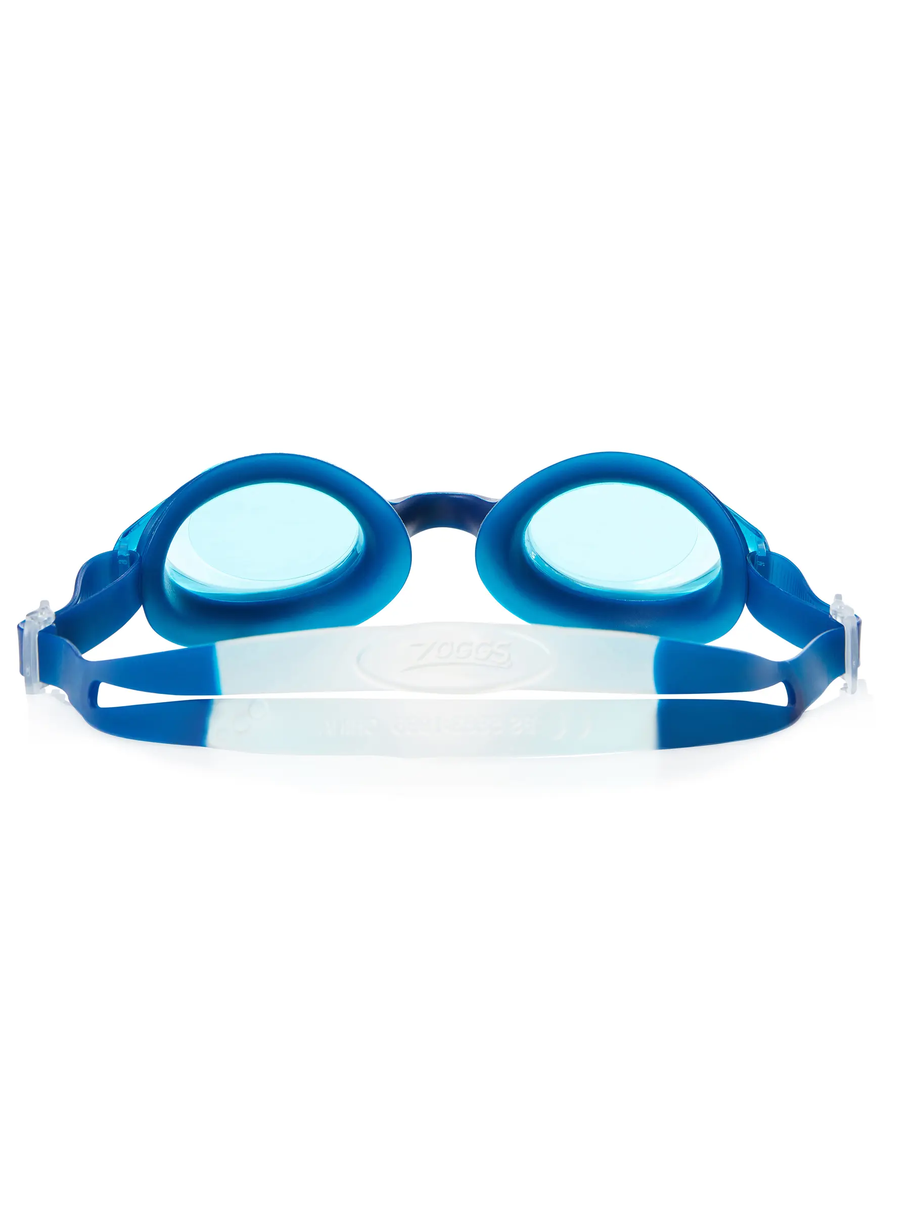 , Ver imagen de tamaño completo de Vista frontal de Product detail - Bondi Swimming Goggles Navy/White - Tinted Blue Lens