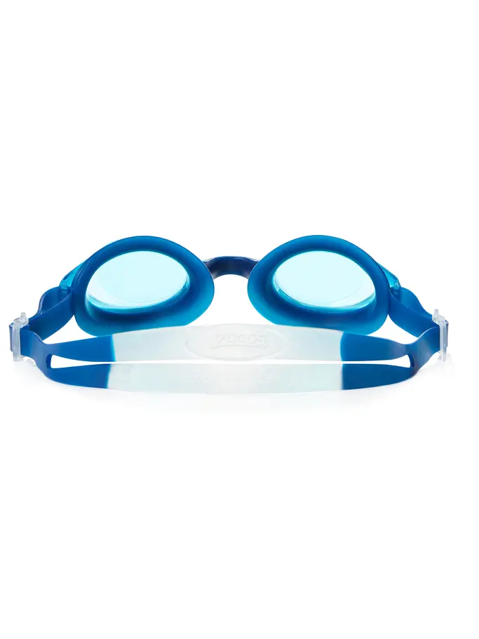 , view full size image of Front view of Product detail - Bondi Swimming Goggles Navy/White - Tinted Blue Lens