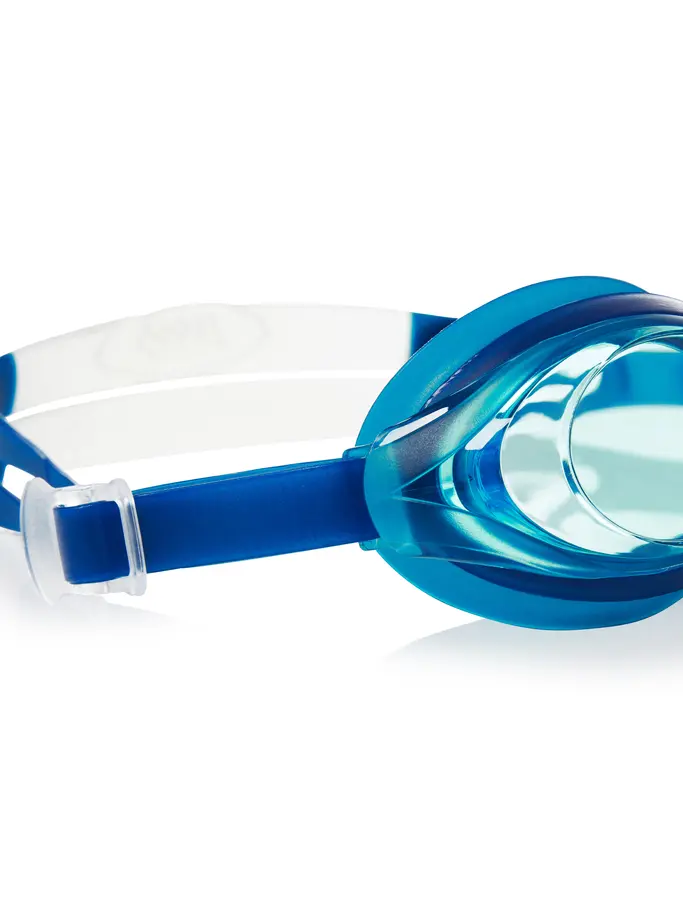 , view full size image of Front view of Product detail - Bondi Swimming Goggles Navy/White - Tinted Blue Lens