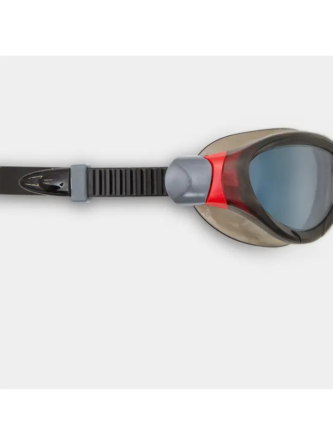 Sale,Clearance, view full size image of Front view of Product detail - Phantom 2.0 Swimming Goggles Black/Red - Tinted Smoke Lens