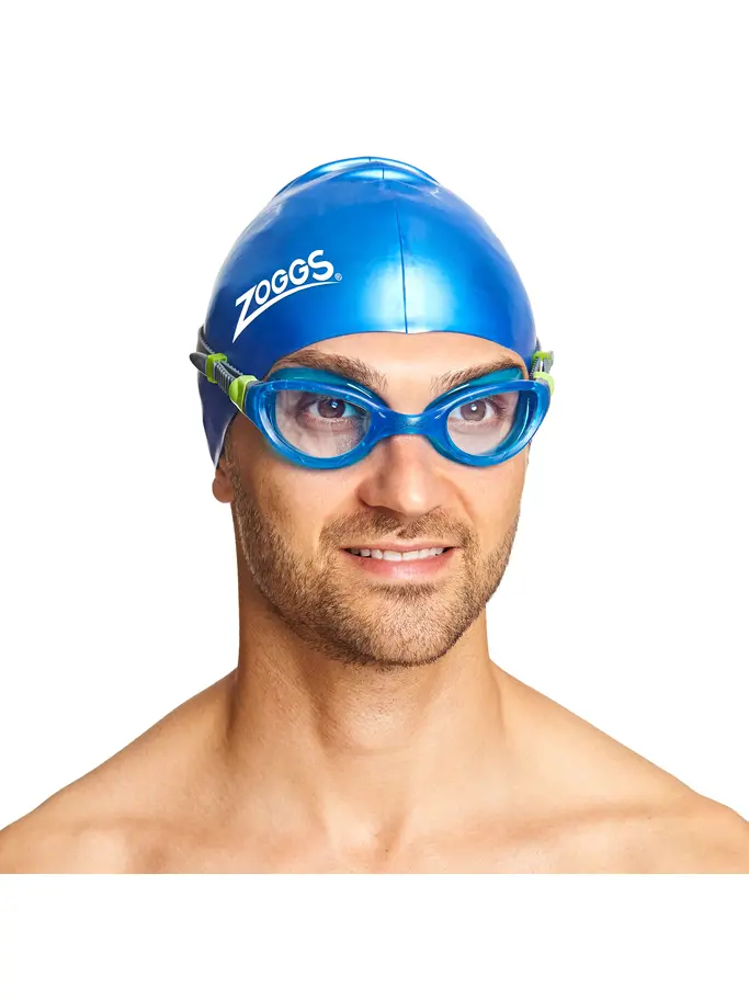 , view full size image of Front view of Product detail - Phantom 2.0 Swimming Goggles - Tinted Smoke Lens Clear - Tinted Blue Lens
