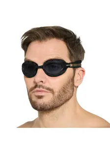 Display front view 2 of Product detail - Predator Swimming Goggles - Smoke Lens Black/Black - Tint Smoke Lens