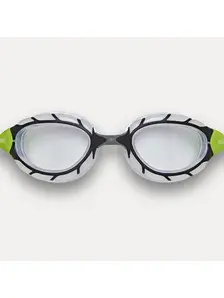 Display front view 3 of Product detail - Predator Flex Swimming Goggles - Clear Lens Black/Green - Clear Lens