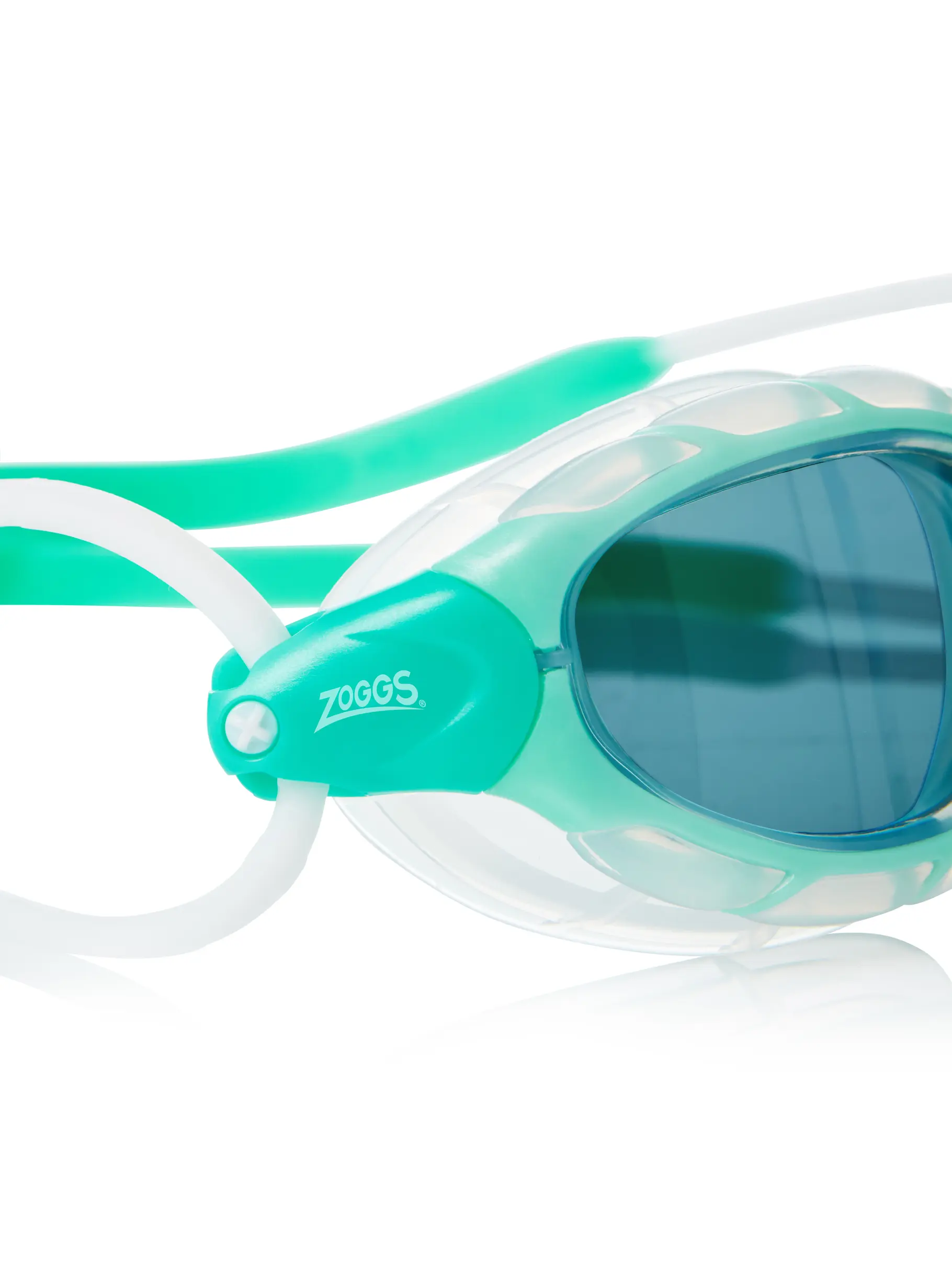 , view full size image of Front view of Product detail - Predator Goggles Tinted Smoke Lens Green/Clear - Tinted Smoke Lens