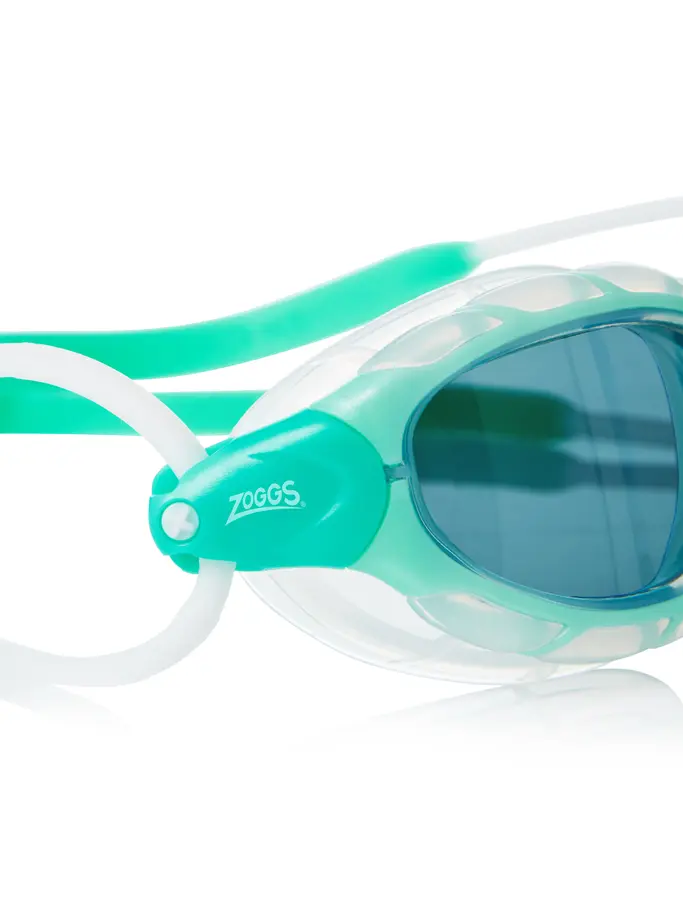 , view full size image of Front view of Product detail - Predator Goggles Tinted Smoke Lens Green/Clear - Tinted Smoke Lens