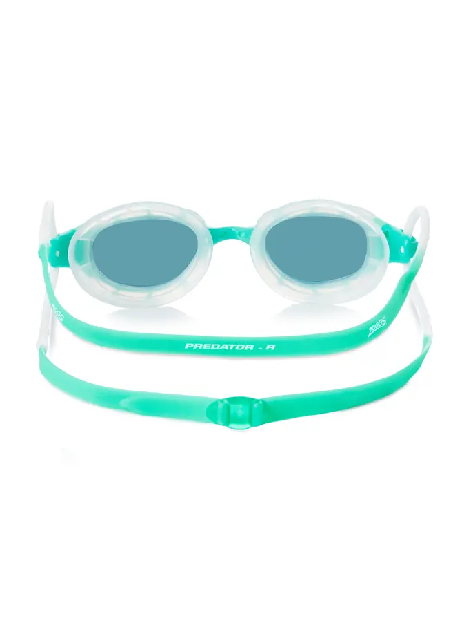 , view full size image of Front view of Product detail - Predator Goggles Tinted Smoke Lens Green/Clear - Tinted Smoke Lens