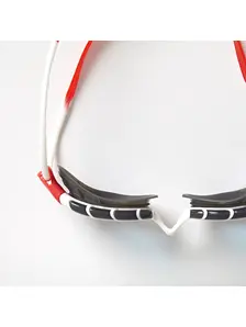 Display front view 3 of Product detail - Predator Swimming Goggles - Tinted Blue Lens White/Red - Tinted Blue Lens