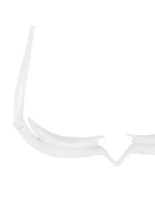 Display front view 3 of Product detail - Predator Flex Swimming Goggles - Tint Smoke Lens White - Tinted Smoke Lens