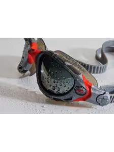 Display front view 3 of Product detail - Predator Flex Original Swimming Goggles Silver/Red - Mirrored Smoke Lens