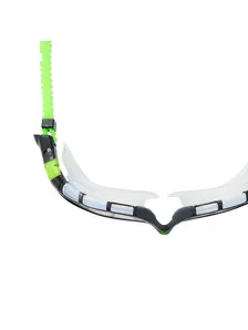 Display front view 3 of Product detail - Predator Flex Swimming Goggles Black/Green - Clear Lens