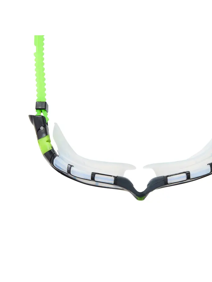 , Ansicht Großes Bild der Vorderseite Product detail - Predator Flex Swimming Goggles Black/Green - Clear Lens