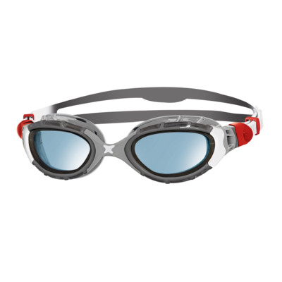 Product detail - Predator Flex Goggles Silver/Red - Tinted Blue Lens