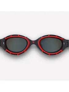 Display front view 2 of Product detail - Predator Flex Swimming Goggles - Polarized Lens Black/Red - Polarized Smoke Lens