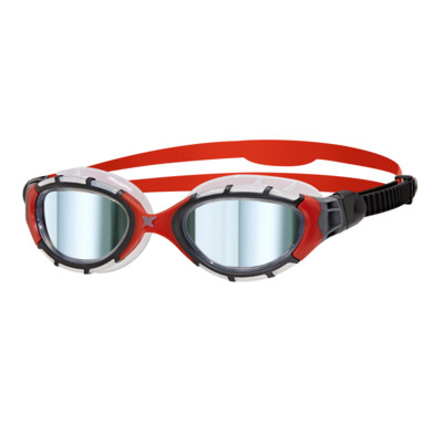 Product detail - Predator Flex Titanium Goggles Clear/Red - Mirrored Smoke Lens