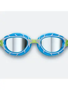 Display front view 4 of Product detail - Predator Titanium Goggles Silver/Blue - Mirrored Smoke Lens